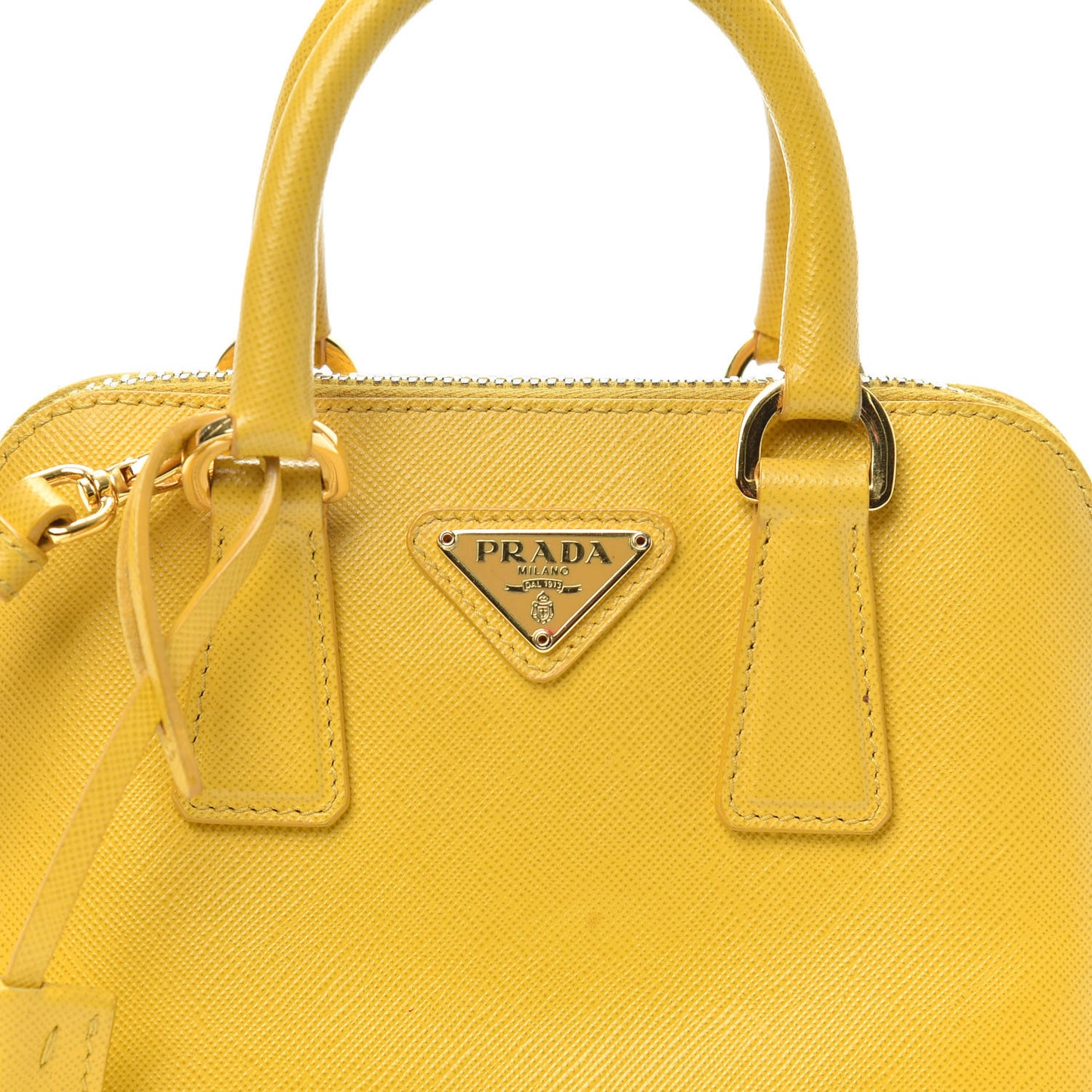 Saffiano Lux Mini Promenade Tote Yellow