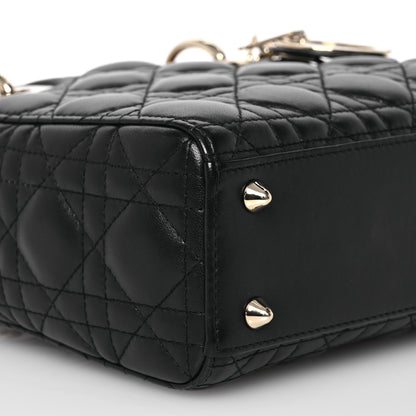 Christian Dior Lambskin Cannage Small My ABCDior Lady Dior Black 9 of 14