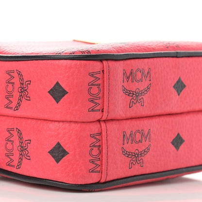 MCM Visetos Mini Camera Crossbody Bag Red 9 of 10
