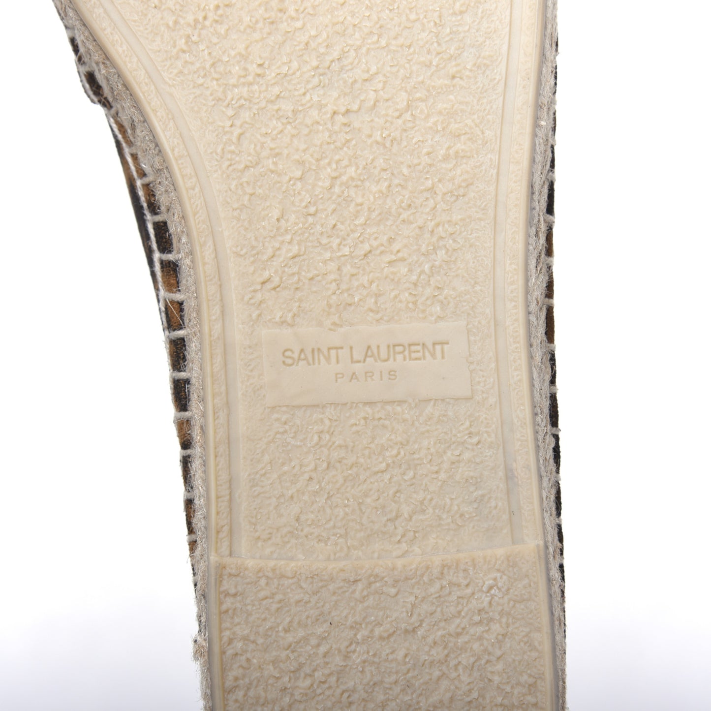 Suede Leopard Print Espadrilles 39.5
