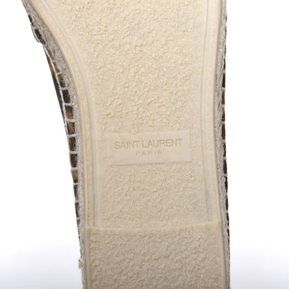 Saint Laurent Suede Leopard Print Espadrilles 39.5 7 of 9