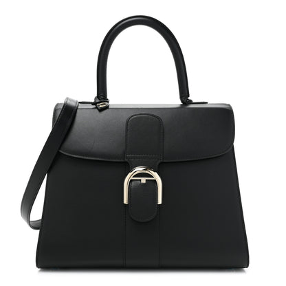 Delvaux Box Calfskin MM Brillant Satchel Black 1 of 18