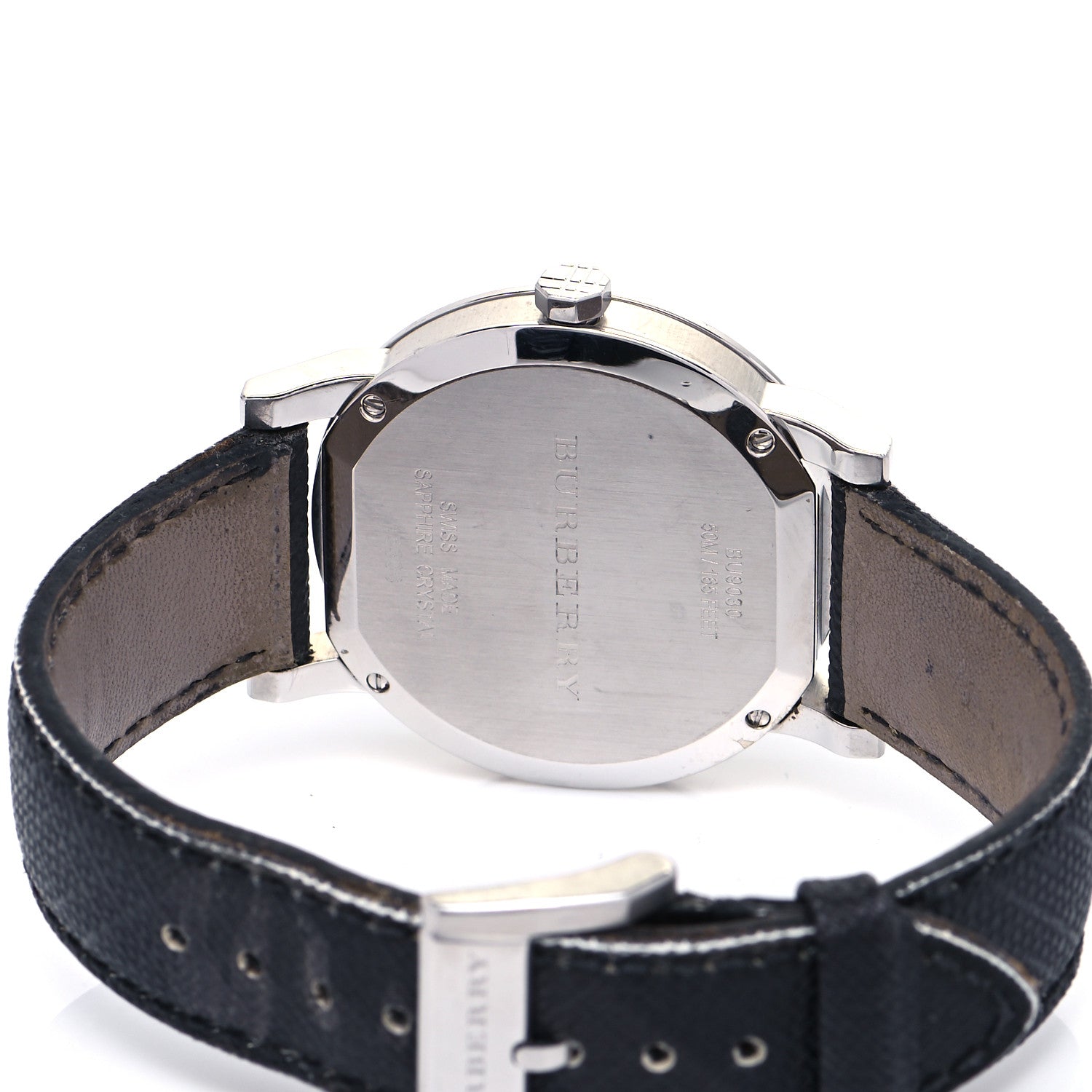 Burberry Stainless Steel Calfskin 38mm Quartz Watch Black BU9030 4 of 5