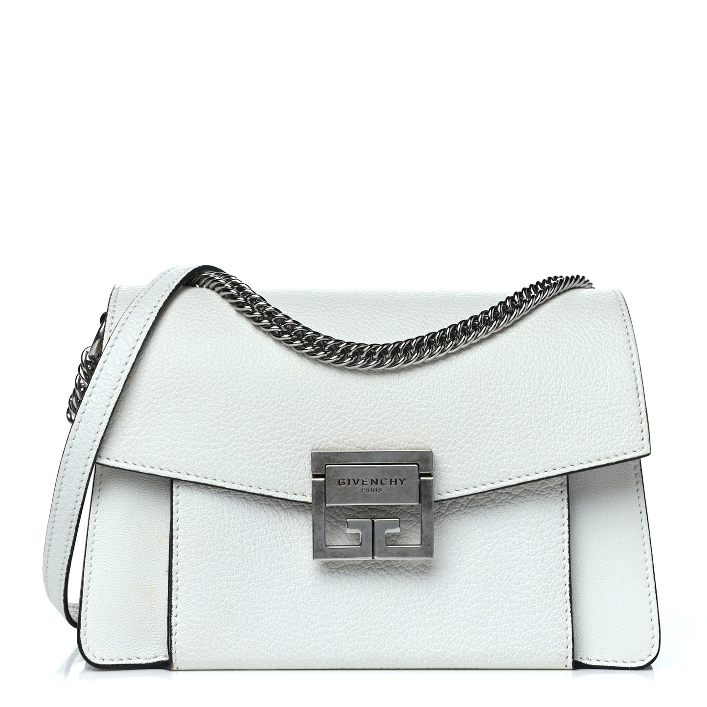 Goatskin Small GV3 Shoulder Bag White