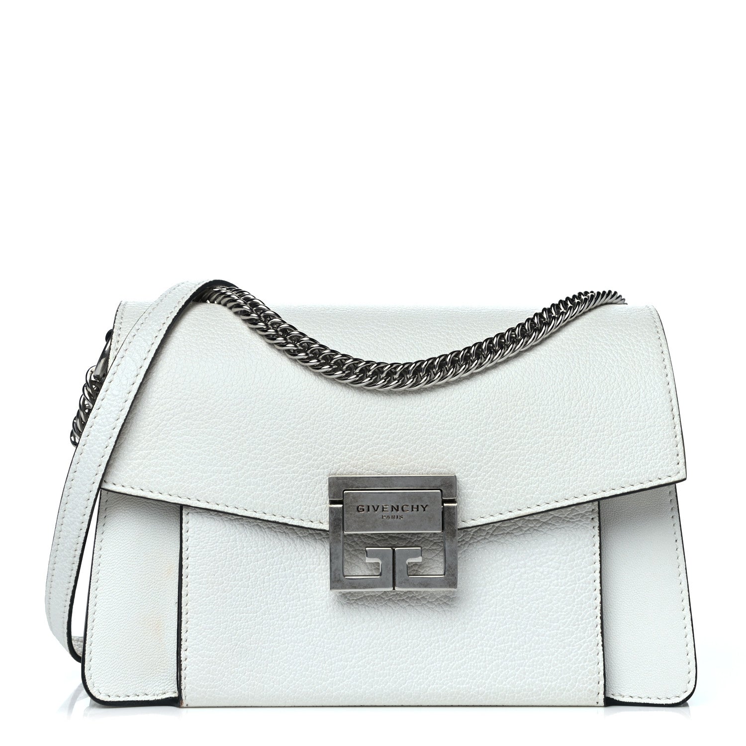Givenchy Goatskin Small GV3 Shoulder Bag White 1 of 14