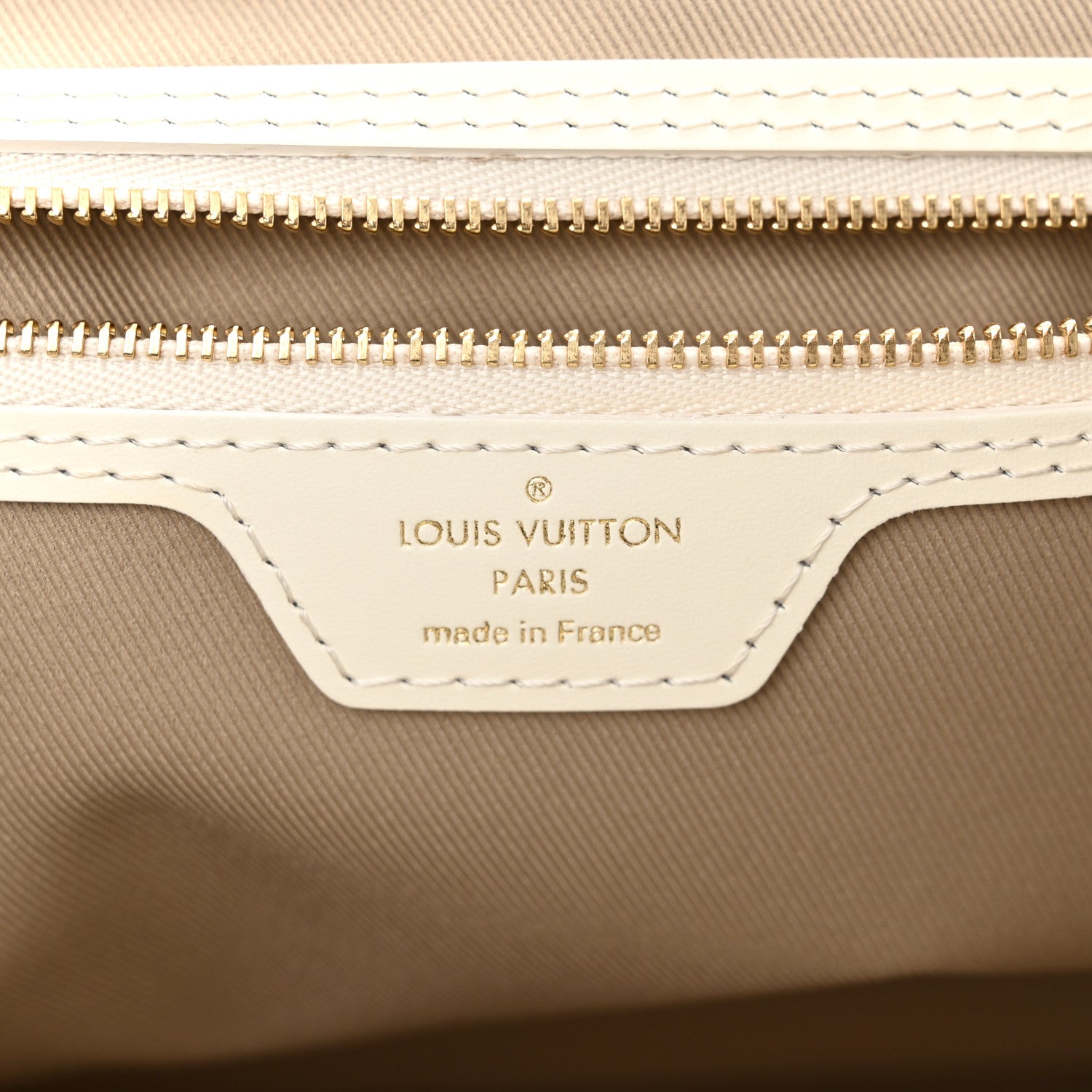 Louis Vuitton Cotton Monogram Embroidered Neverfull MM Beige White 7 of 10