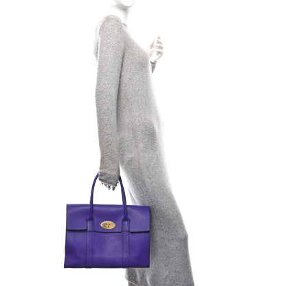 Mulberry Small Classic Grain Bayswater Indigo 2 of 9