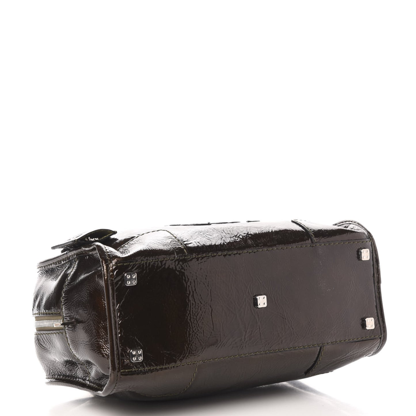 Patent Calfskin Amazona Brown