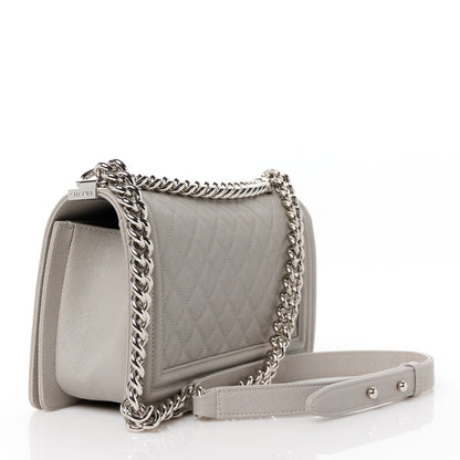 Chanel Caviar Quilted Medium Boy Flap Grey 3 of 11