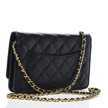 Chanel Caviar Quilted Wallet On Chain WOC Black 3 of 8