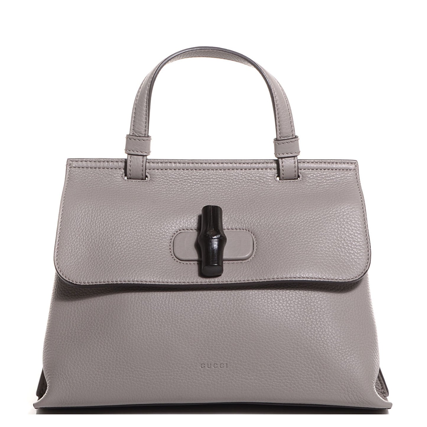 Cellarius Calfskin Small Bamboo Daily Top Handle Bag Storm Grey