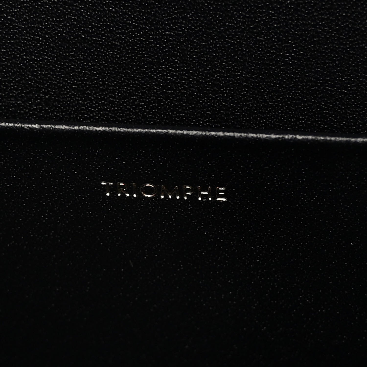 Celine Shiny Calfskin Medium Triomphe Black 7 of 10