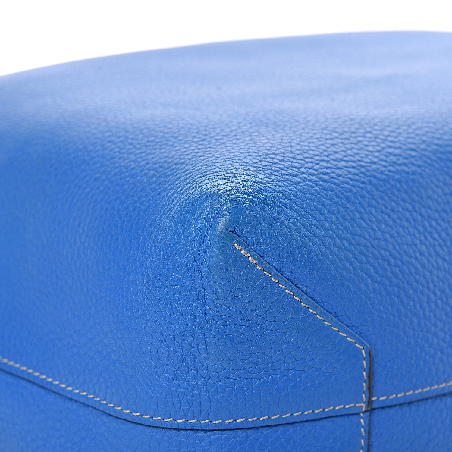 Hermes Taurillon Clemence Double Sens 45 Reversible Tote Bleu Zanzibar Ultraviolet 12 of 17
