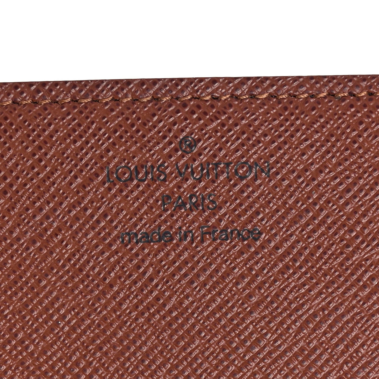 Monogram Simple Checkbook Holder Wallet Cover