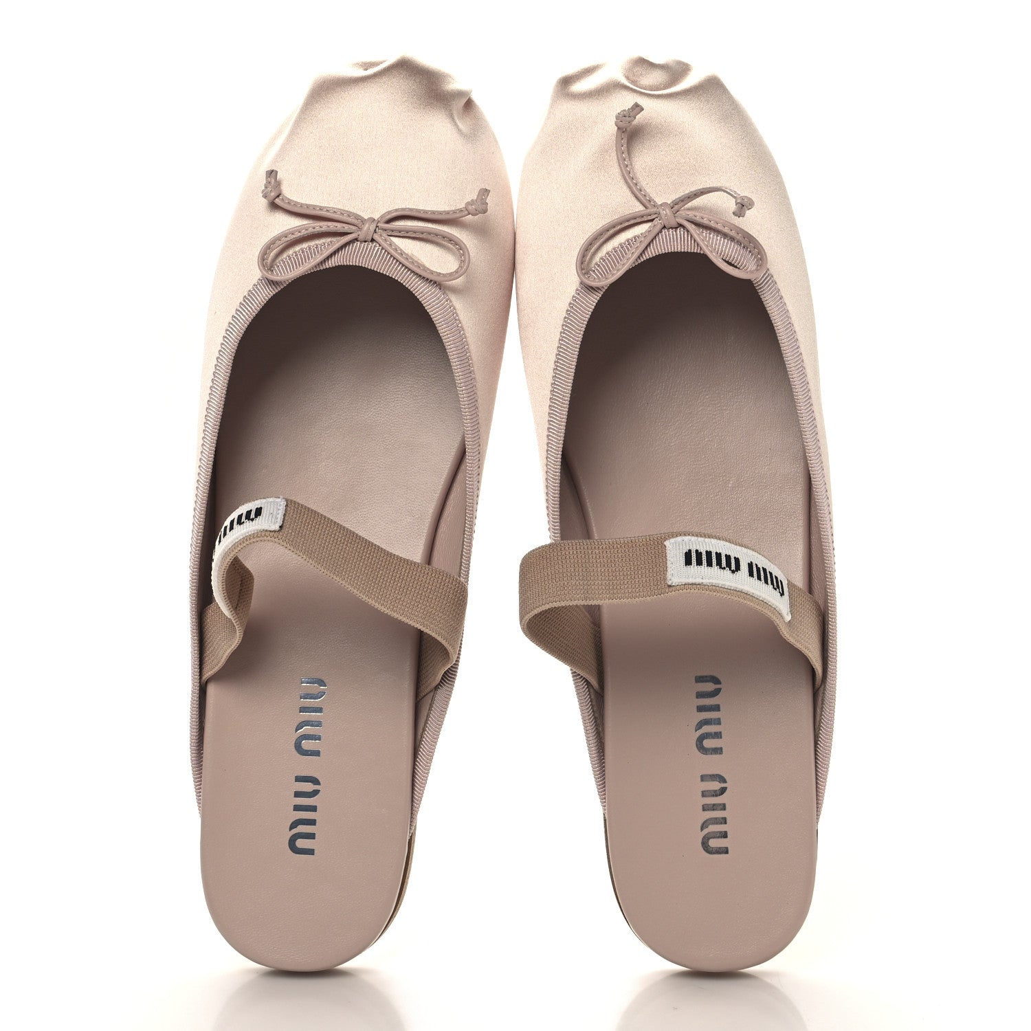 Miu Miu Raso Ballerina Mules 40 Orchidea 2 of 8