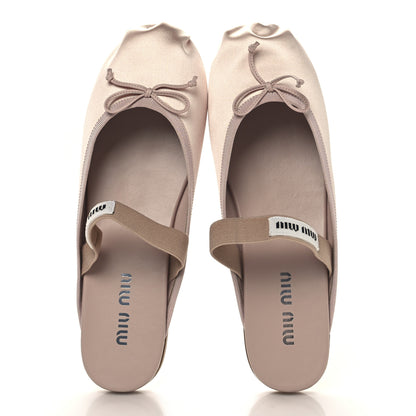 Miu Miu Raso Ballerina Mules 40 Orchidea 2 of 8