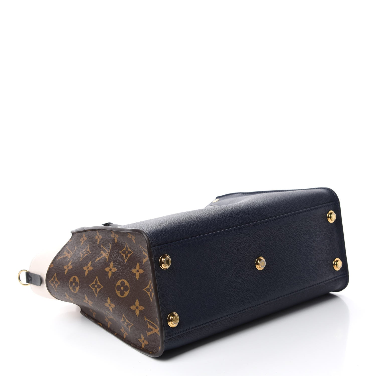 Louis Vuitton Calfskin Monogram On My Side Marine 4 of 13
