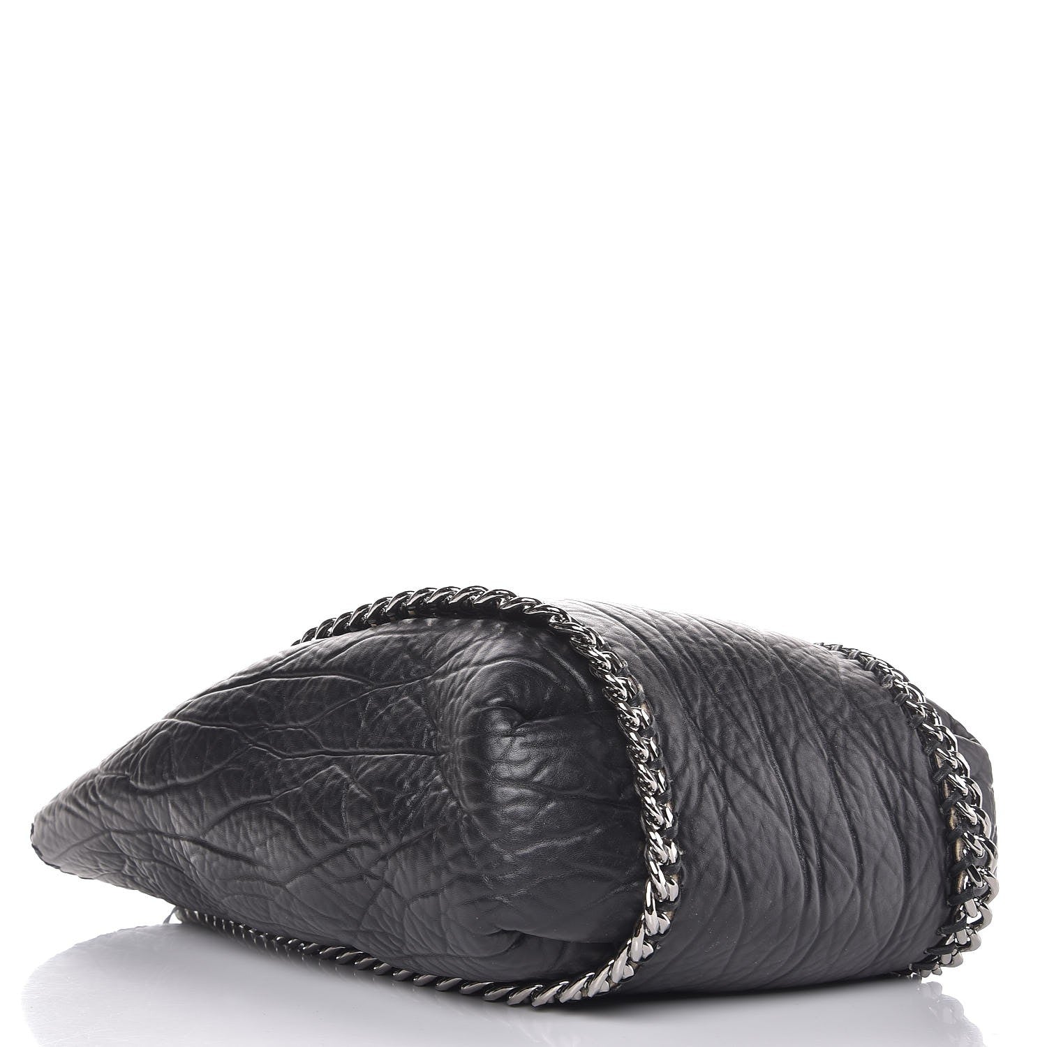 Stella McCartney Shaggy Deer Shearling Chain Falabella Tote Black 4 of 6