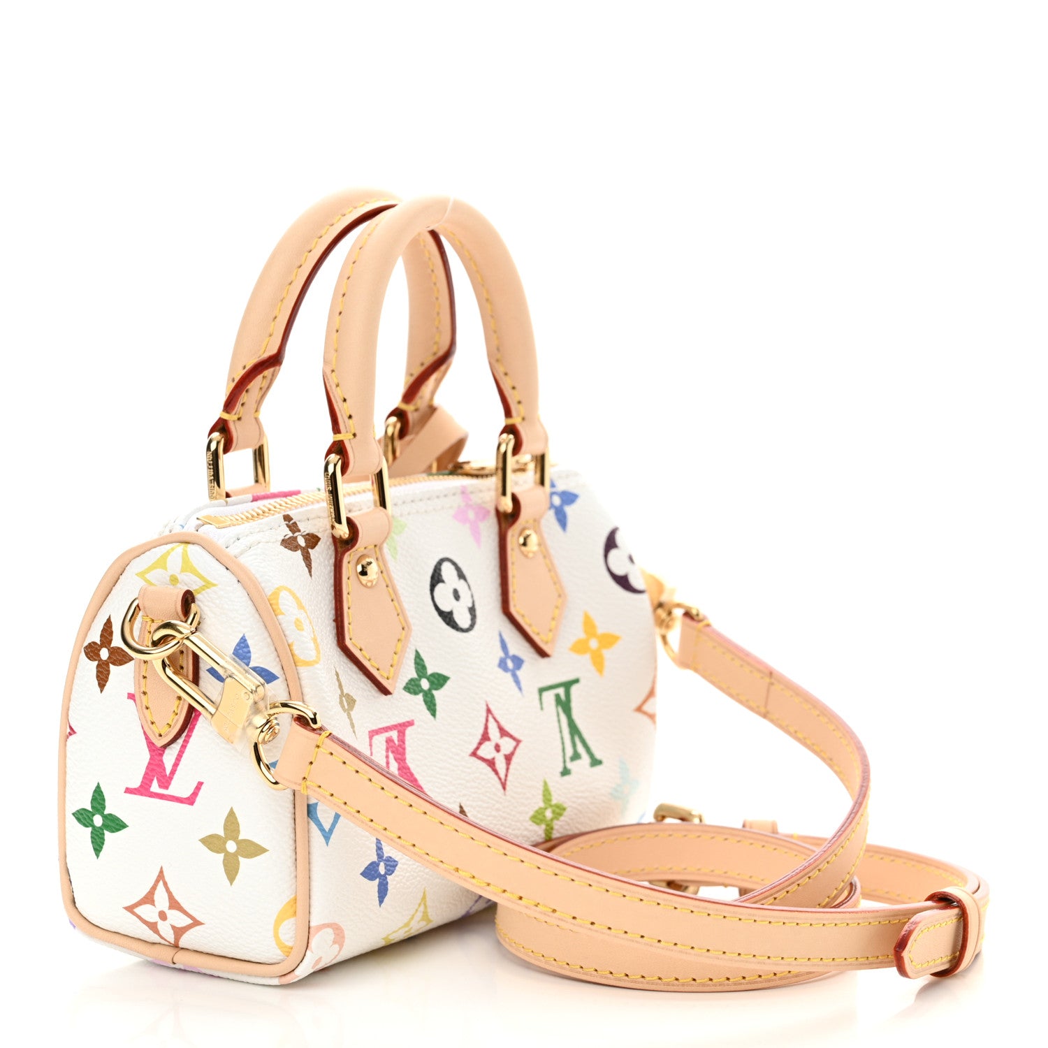 Louis Vuitton LV X TM Monogram Multicolor Nano Speedy White 3 of 9