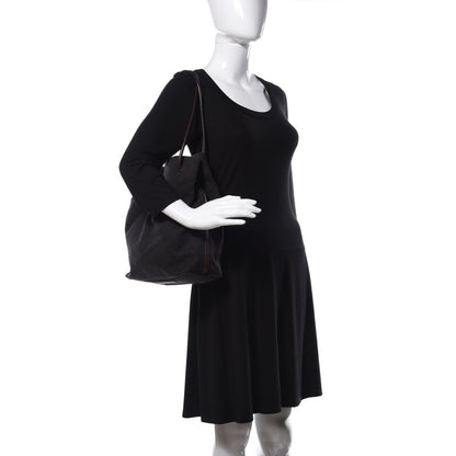 Gucci Denim Monogram Tote Dark Brown 2 of 8