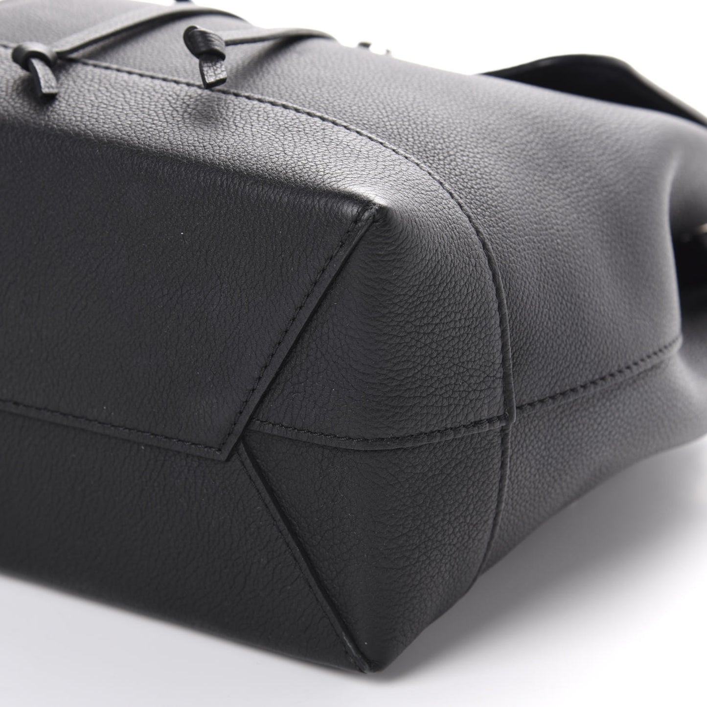 Calfskin Lockme Backpack Black