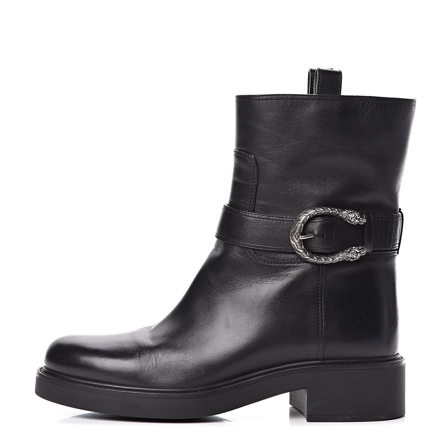 Calfskin Dionysus Lifford Short Boots 38.5 Black