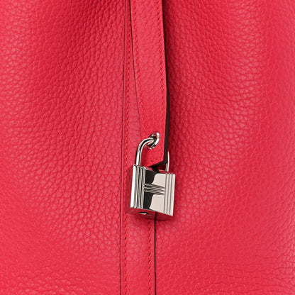Hermes Taurillon Clemence Picotin Lock 18 PM Rose Extreme 8 of 10