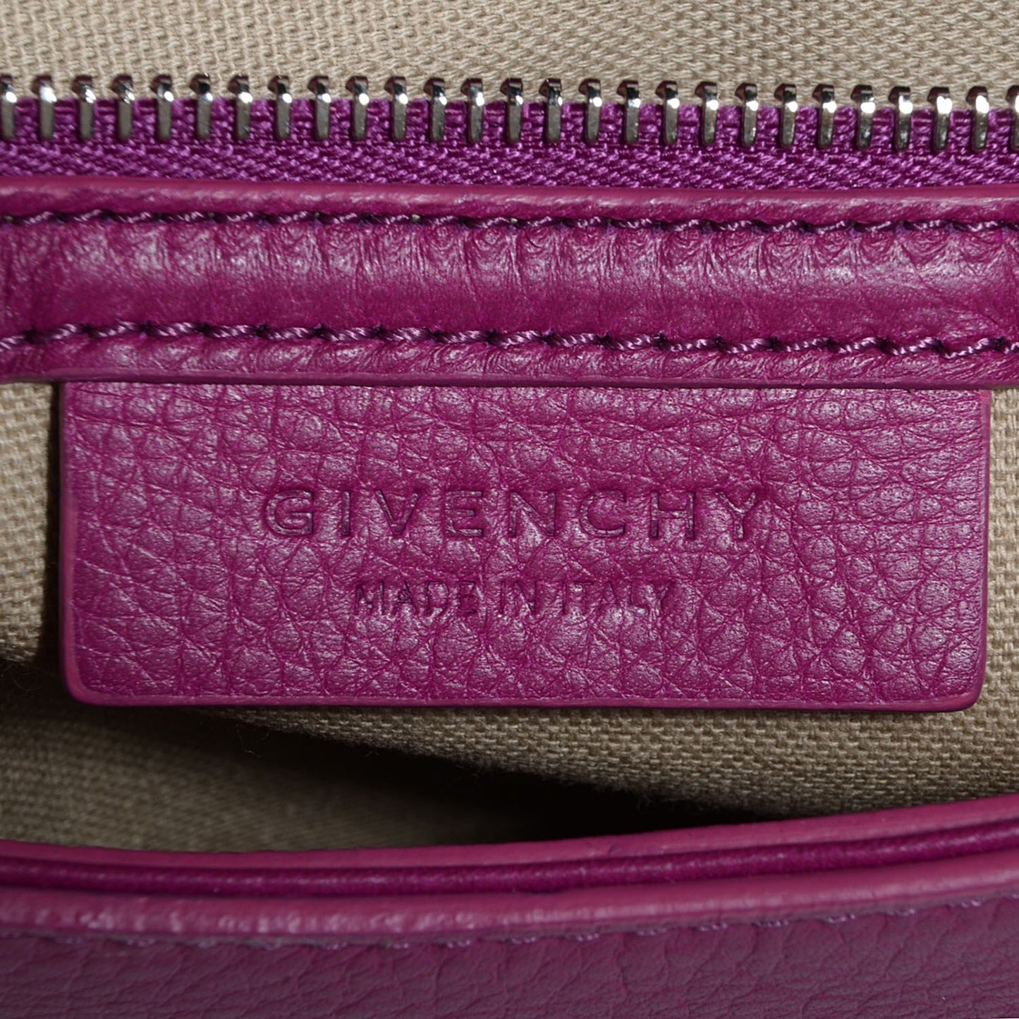 Calfskin Medium Pandora Satchel Orchid Purple