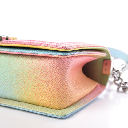 Chanel Caviar Quilted Medium Cuba Rainbow Boy Flap Multicolor 6 of 13
