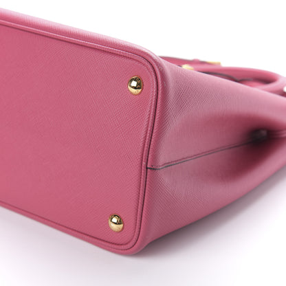 Prada Saffiano Cuir Medium Double Bag Peonia 7 of 10