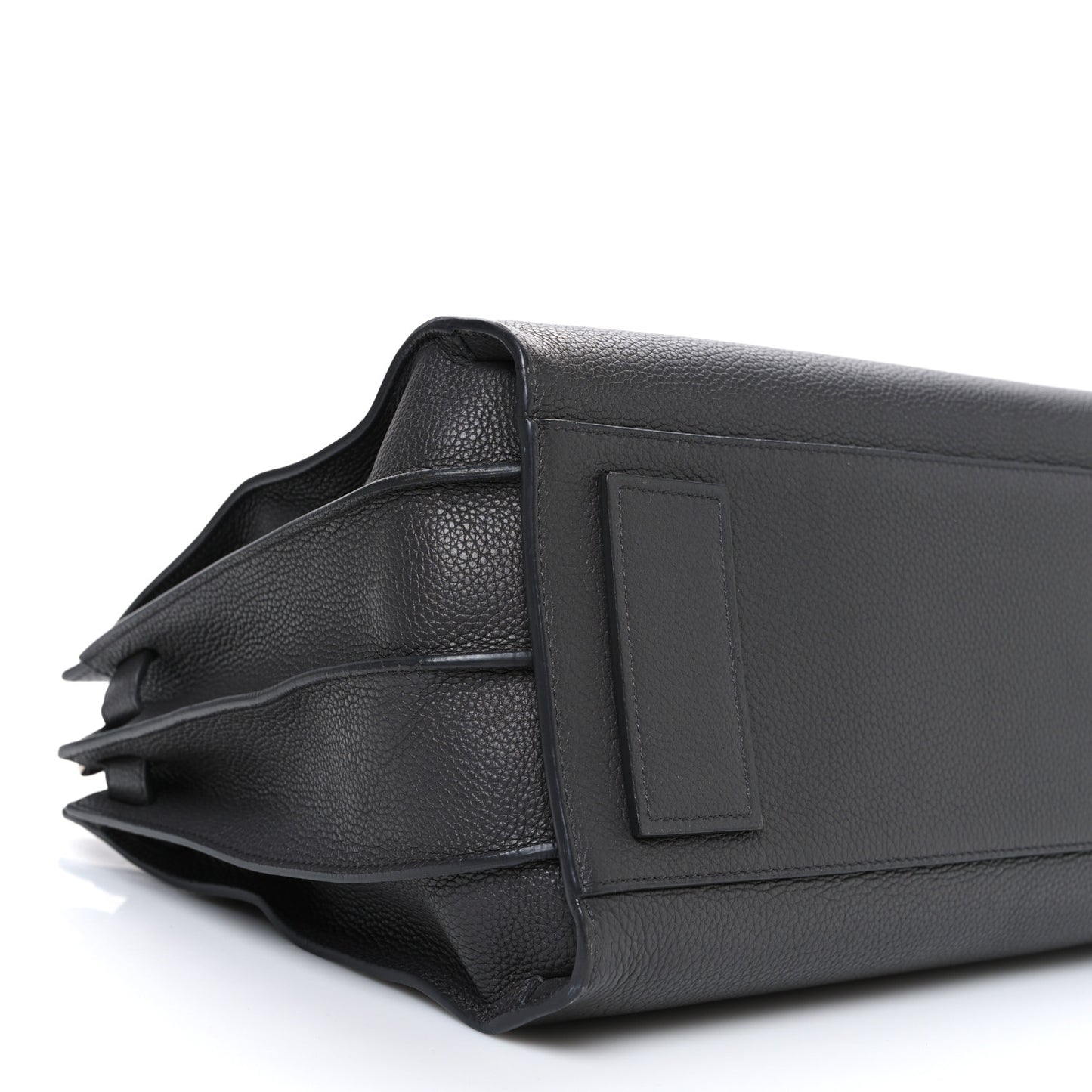 Grained Calfskin Small Supple Sac De Jour Fog