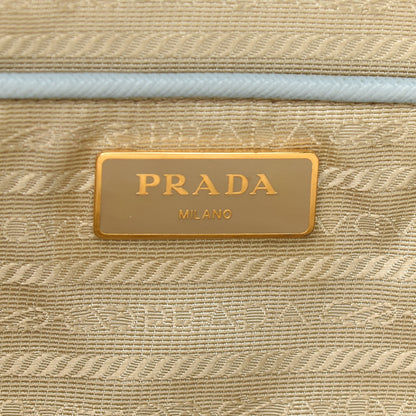 Prada Saffiano Lux Large Tote Lago 6 of 11