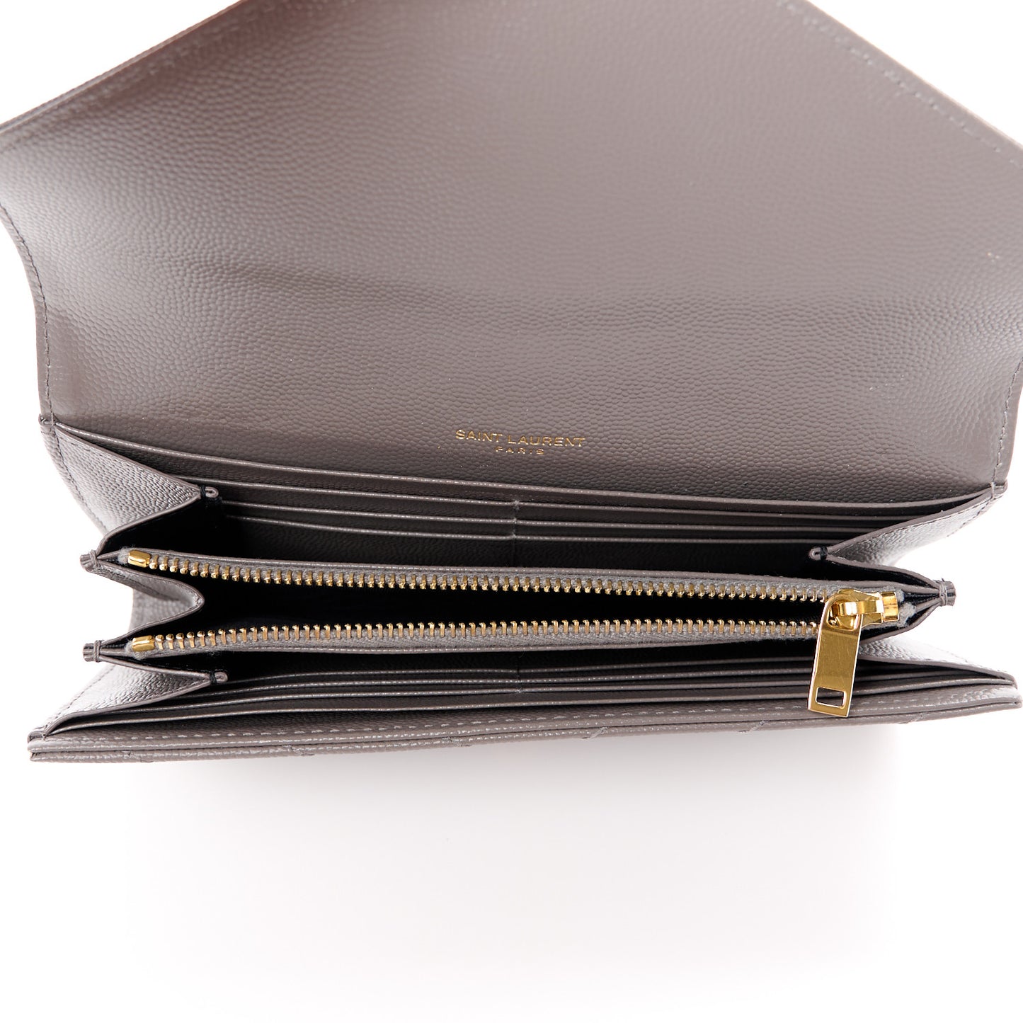 Grain De Poudre Matelasse Chevron Monogram Flap Wallet Storm