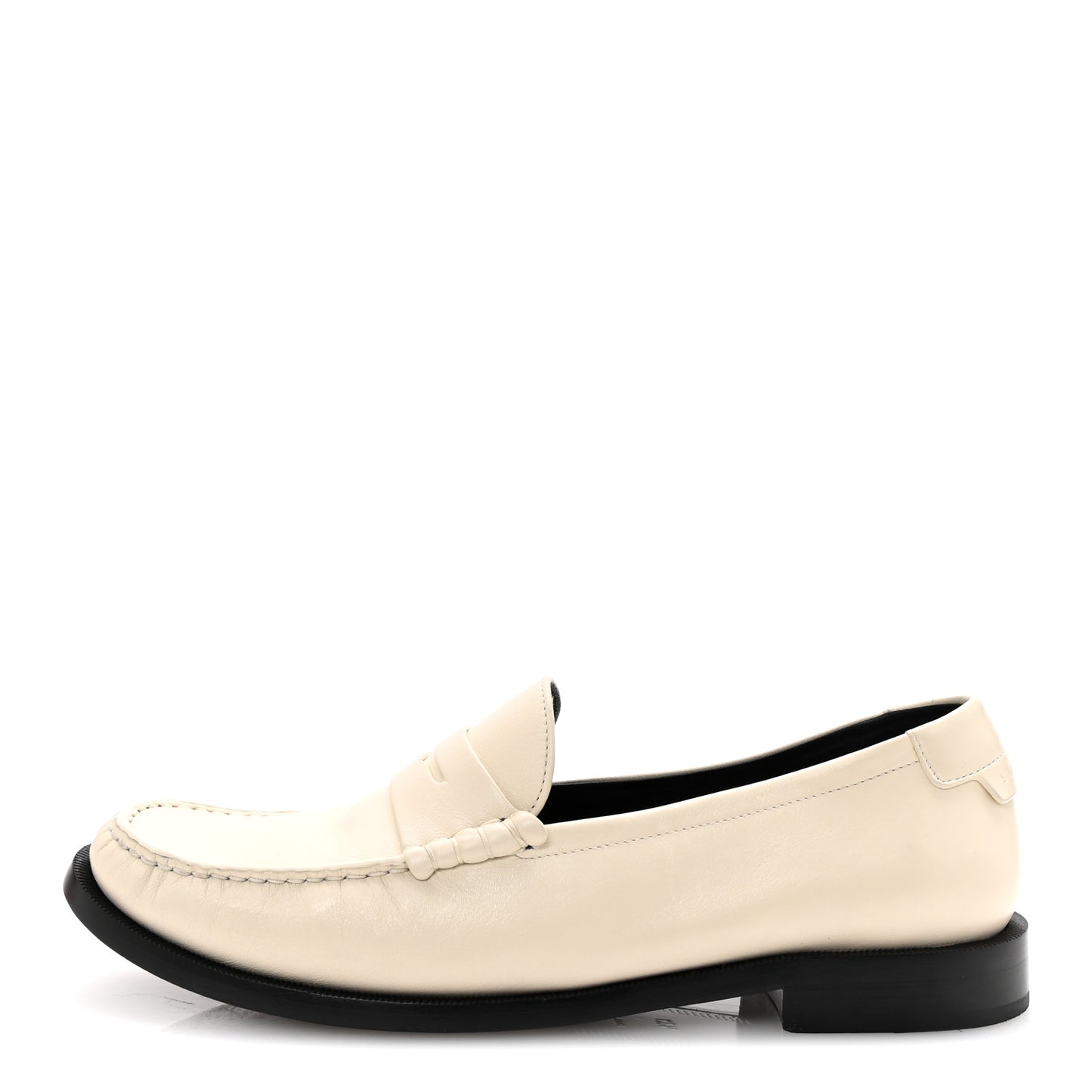 Smooth Calfskin Mens Penny Loafers 42.5 Pearl