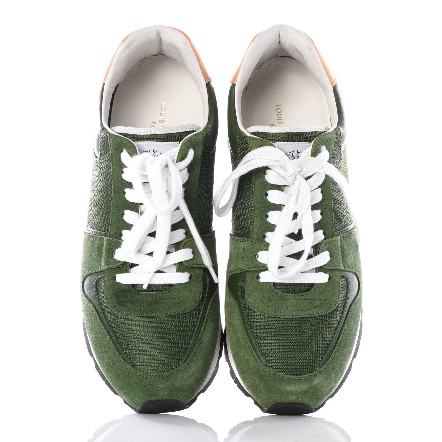 Louis Vuitton Calfskin Suede Abbesses Sneakers 6.5 Vert 5 of 9
