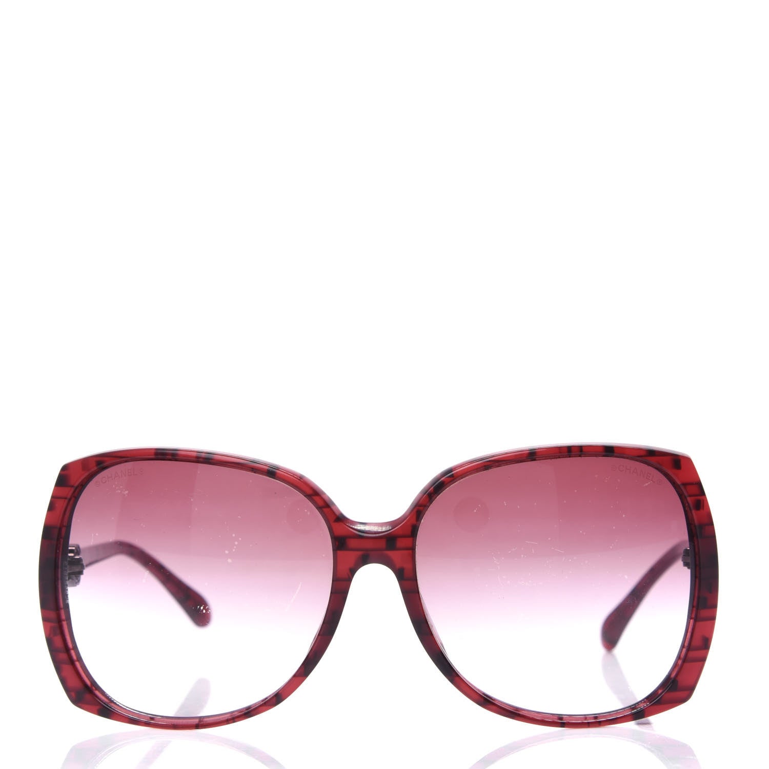 Chanel CC Sunglasses 5216 Red 2 of 4