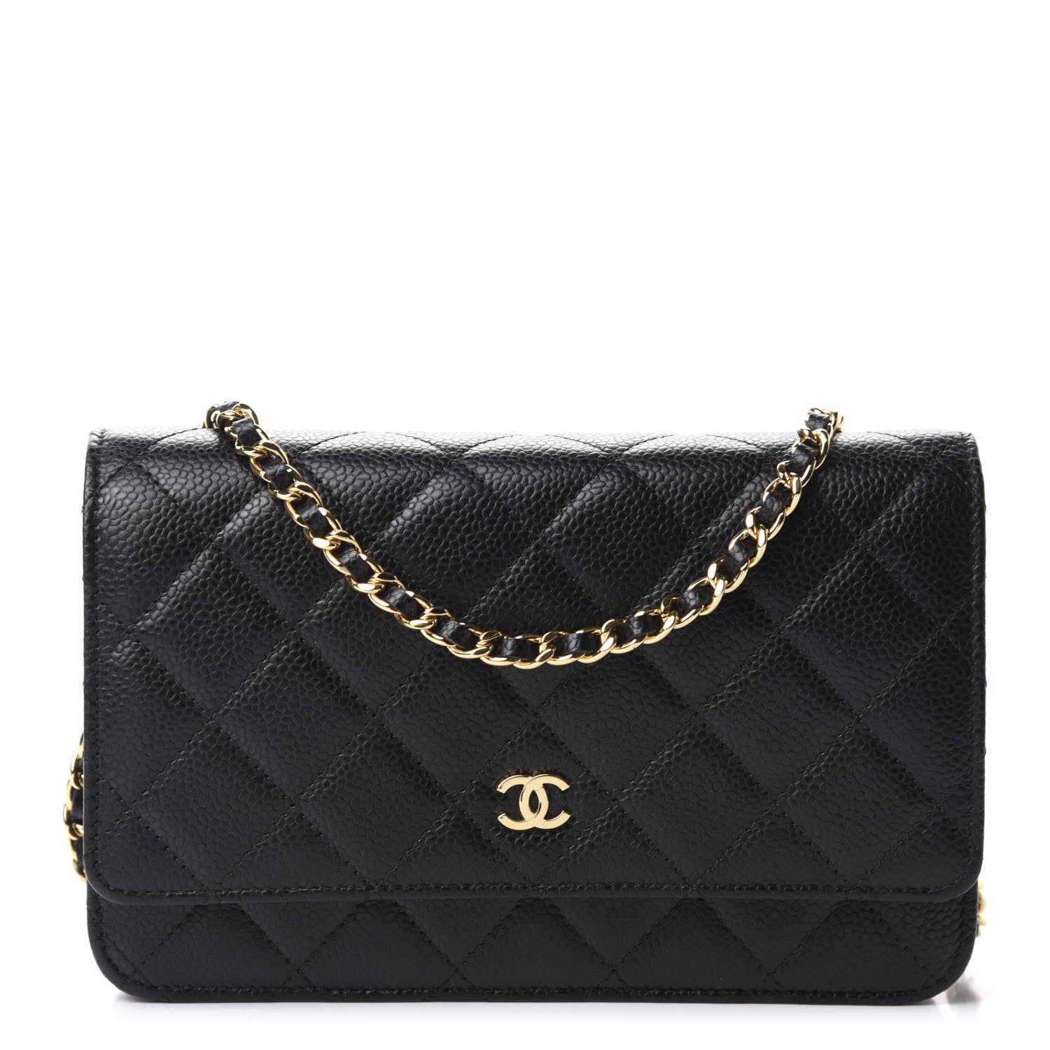 Chanel Caviar Quilted Wallet On Chain WOC Black 1 of 13