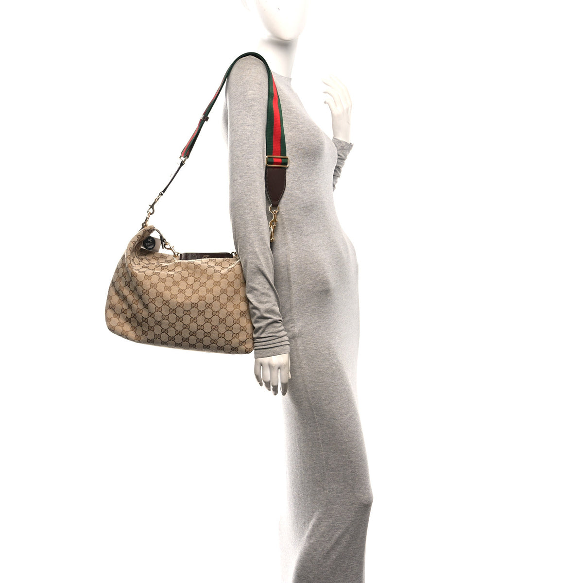 GG Monogram Brera Medium Crossbody Sand Brown