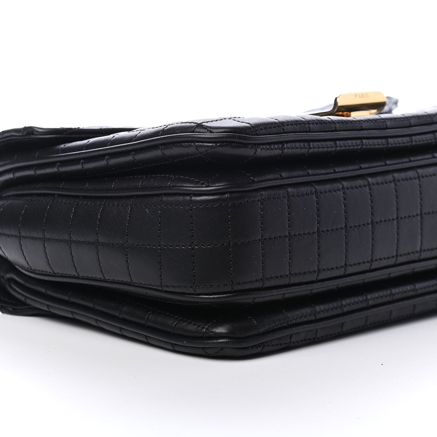 Celine Calfskin Quilted Medium C Bag Black 8 of 9