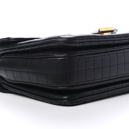 Celine Calfskin Quilted Medium C Bag Black 8 of 9