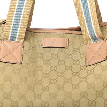 Gucci Monogram Travel Bag Beige Blue 10 of 10