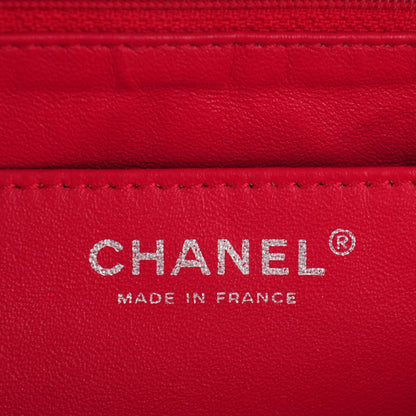 Chanel Washed Caviar Quilted Maxi Single Flap Fuchsia 7 of 9