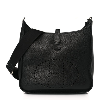 Hermes Taurillon Clemence Evelyne III GM Black 1 of 10