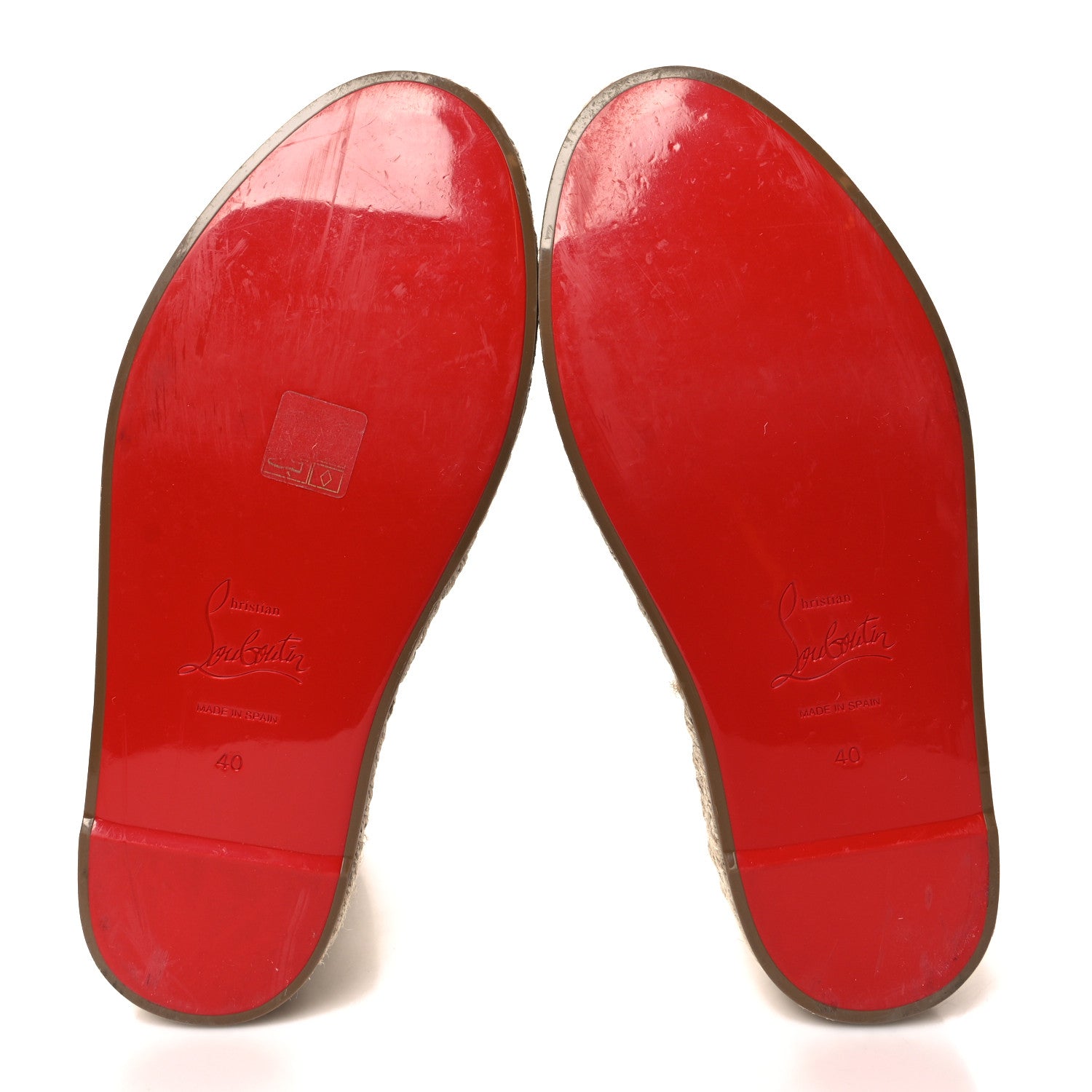 Christian Louboutin Calfskin Ariella Zeppa 130 Espadrille Sandals 40 Cuoio 5 of 8