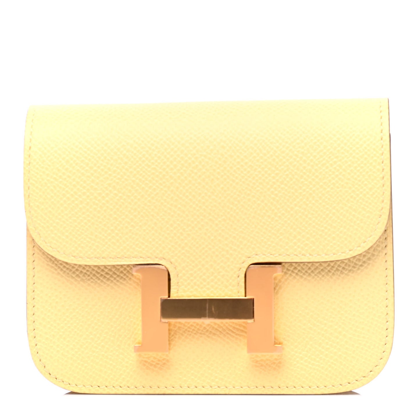 Epsom Constance Slim Wallet Jaune Poussin