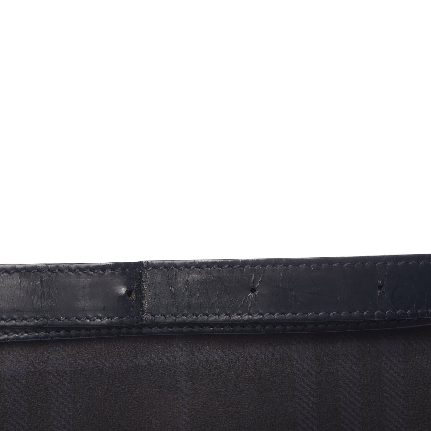 London Check Crossbody Messenger Bag Charcoal Navy