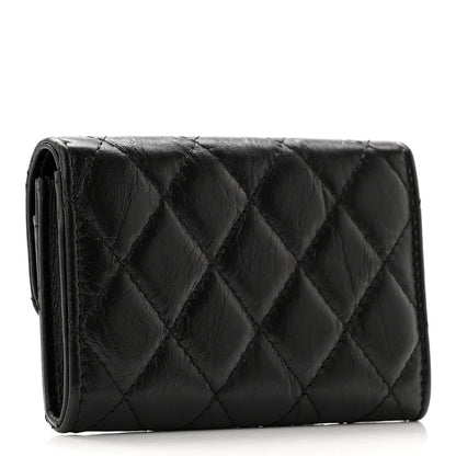 Chanel Aged Calfskin Quilted Reissue Flap Card Holder So Black 2 of 12