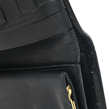 Chanel Patent Timeless CC Compact French Wallet Black 11 of 13