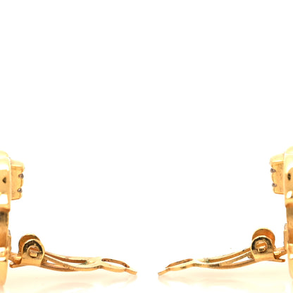 Chanel Metal CC Turnlock Clip On Earrings Gold 3 of 4