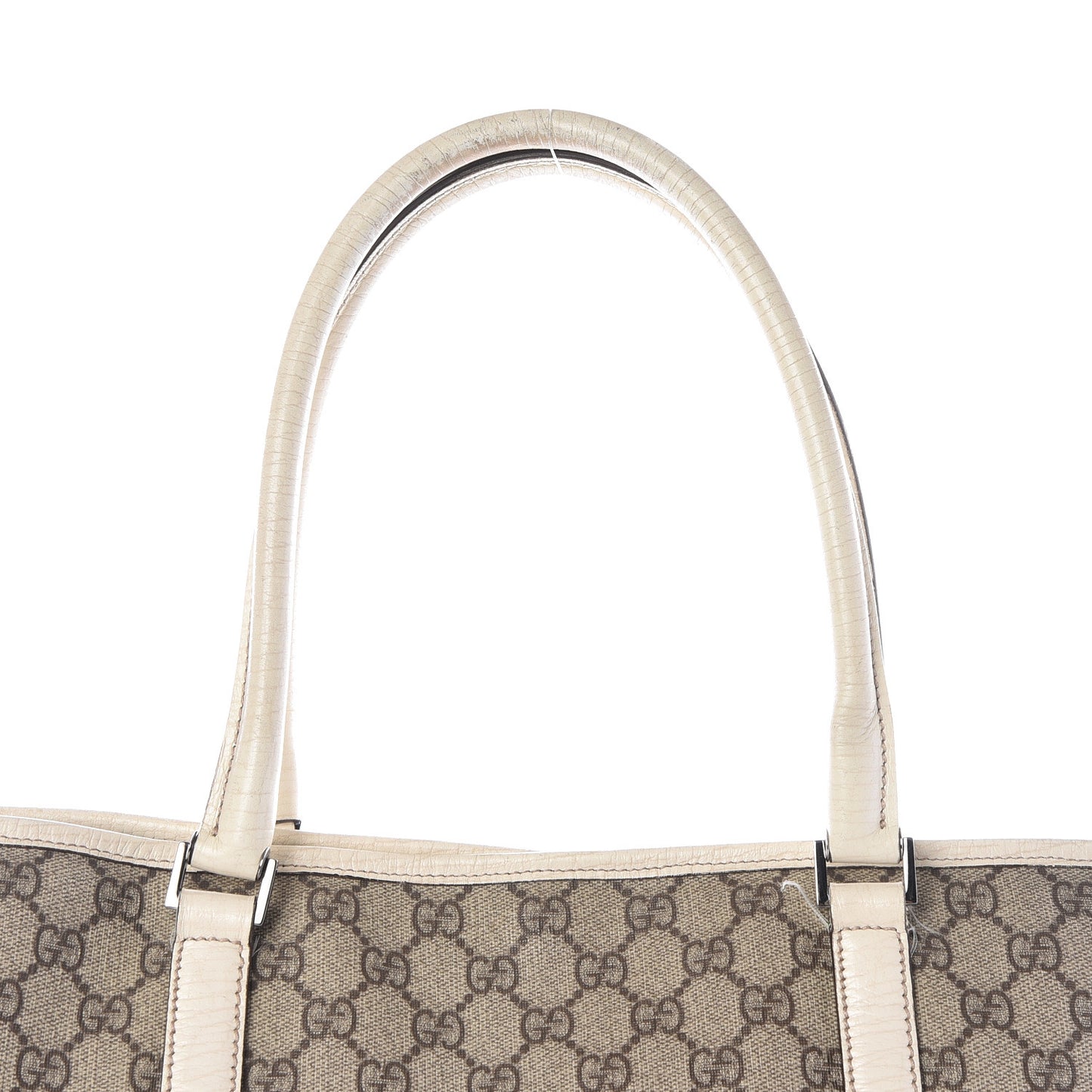 GG Plus Monogram Medium Joy Tote White